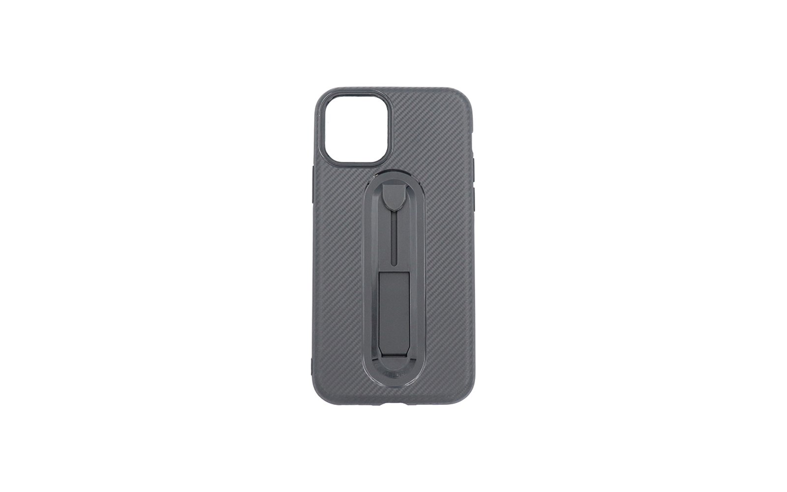 収納式バンカーリング/スタンド付きiPhone 11Pro用ケース(黒)